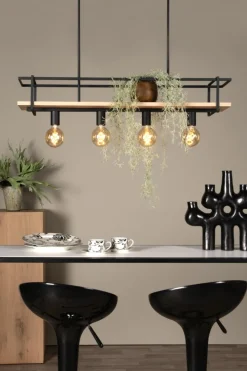 Discount Lucide Milonga 100cm taklampa Svart