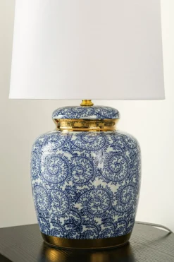 Sale Lampan Mönsterås 43cm bordslampa Blå