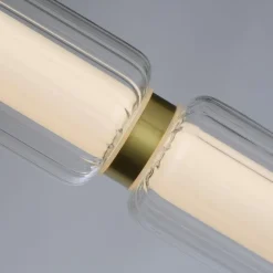 New Searchlight Mod 109cm taklampa Mässing