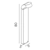 Best Norlys Molde 80cm pollare