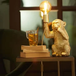 Best Light & Living Monkey 23cm bordslampa