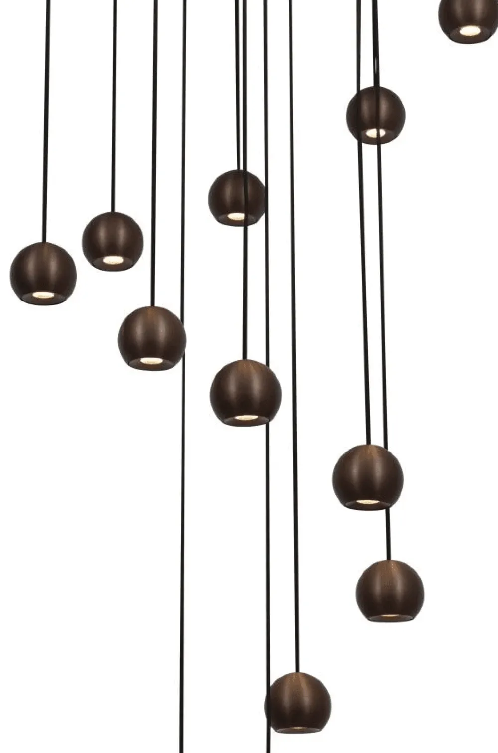 Online Lucide Montana Ø55 taklampa Brun