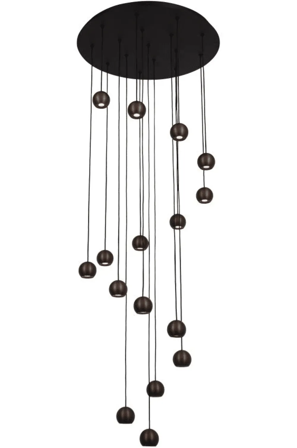 Online Lucide Montana Ø55 taklampa Brun