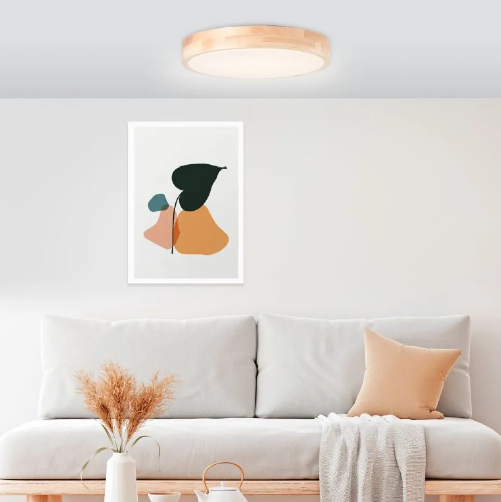 Outlet Brilliant Moreen Ø34 badrumslampa Trä