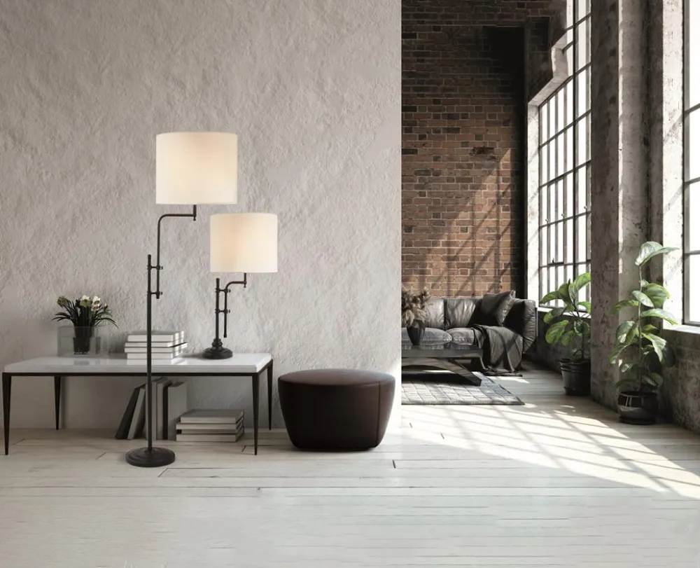Best Searchlight Munich 77cm bordslampa Svart