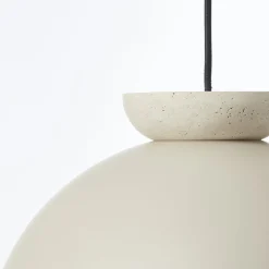 New Brilliant Nalam Ø35 taklampa Beige