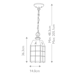 Discount Elstead Lighting Nantucket 36cm Antikmässing