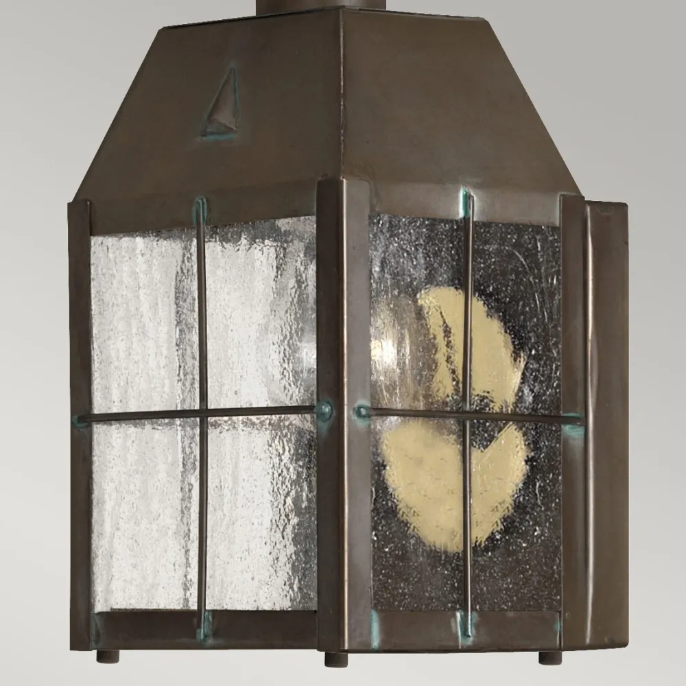 Best Elstead Lighting Nantucket 25cm utelampa Antikmässing