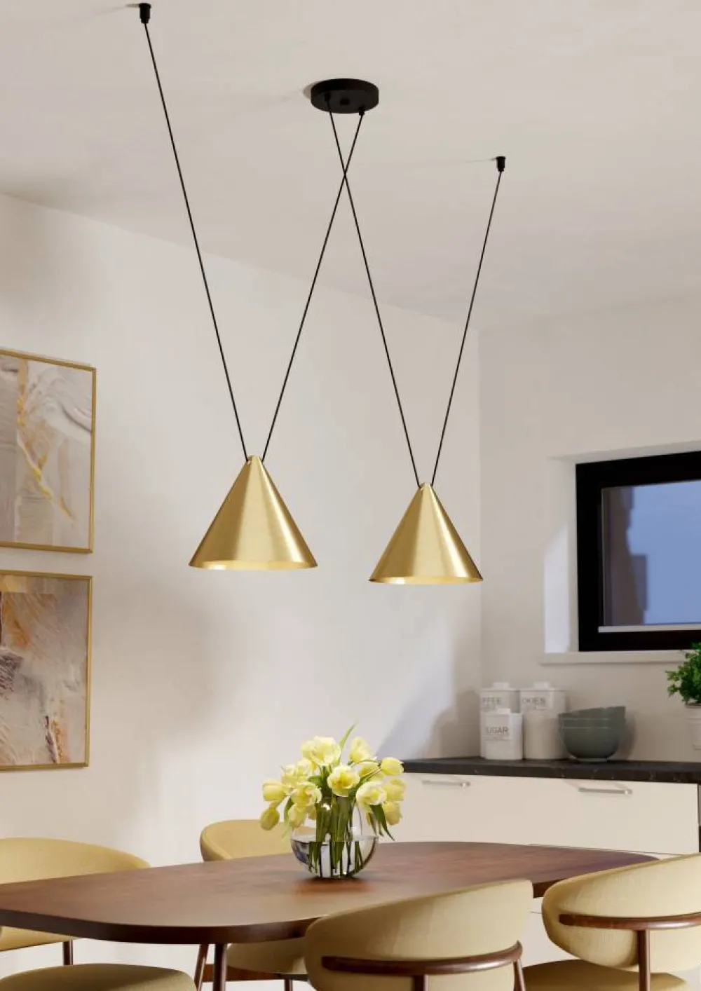 Discount Eglo Narices 173cm taklampa Guld