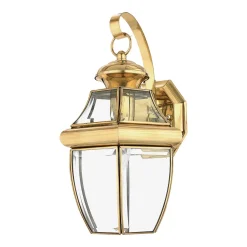 Hot Elstead Lighting Newbury utelampa Polerad mässing