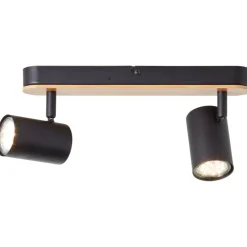 Clearance Brilliant Niels 2 spotlight Svart