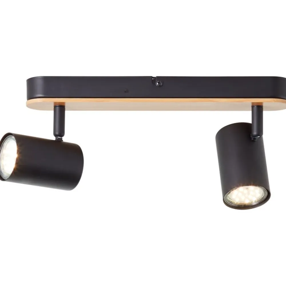 Clearance Brilliant Niels 2 spotlight Svart