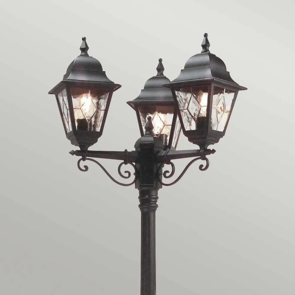 Best Elstead Lighting Norfolk 227cm stolpe Svart