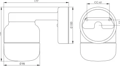 Sale Ifö electric Ohm Wall 100/150 badrumslampa