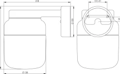 Hot Ifö electric Ohm Wall 140/205 badrumslampa
