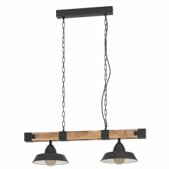 Clearance Eglo Oldbury 86cm taklampa Svart