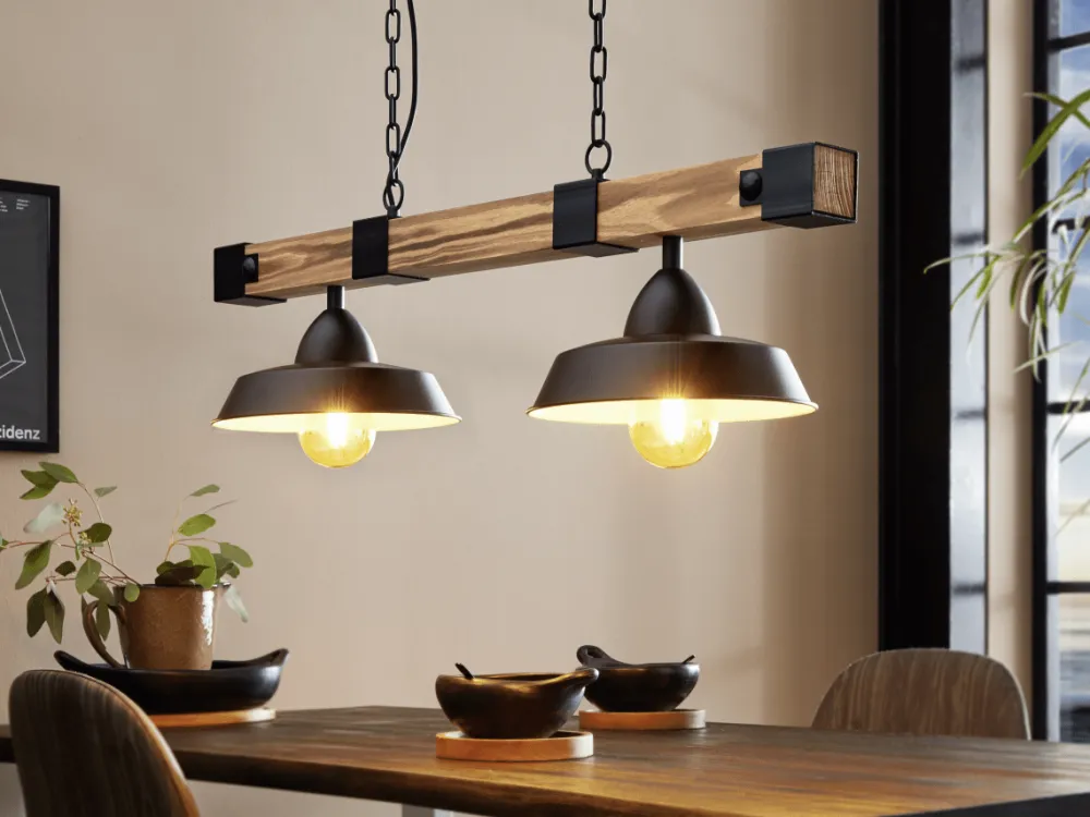 Clearance Eglo Oldbury 86cm taklampa Svart
