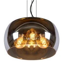 Discount Lucide Olivia Ø40 taklampa Rökfärgad