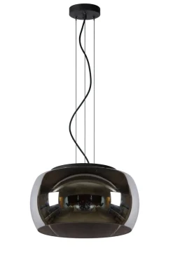 Discount Lucide Olivia Ø40 taklampa Rökfärgad