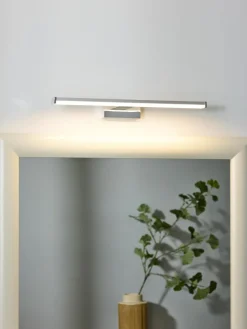 Lucide Onno 40cm badrumslampa Satin krom