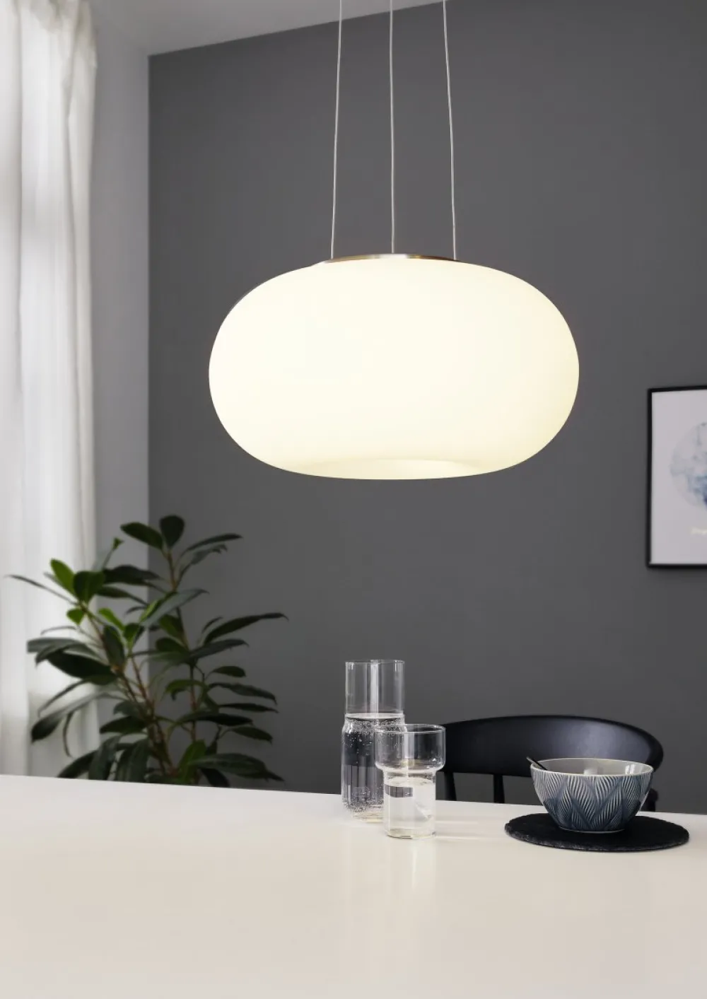 New Eglo Optica Ø37 taklampa Vit