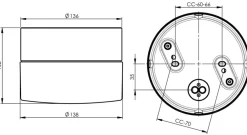 Hot Ifö electric Opus 140/100 badrumslampa