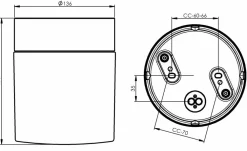 Clearance Ifö electric Opus 140/170 badrumslampa