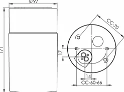 Hot Ifö electric Opus 100/175 badrumslampa