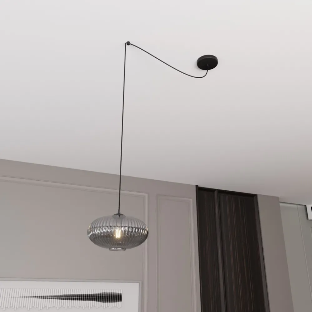 Online Emibig Lighting Origo Ø30 taklampa Rökfärgad