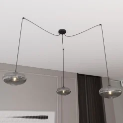 Online Emibig Lighting Origo 3xØ30 taklampa Rökfärgad