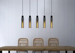 Hot Lucide Orlando 112cm taklampa Rökfärgad