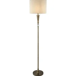 Clearance Searchlight Oscar golvlampa Antikmässing