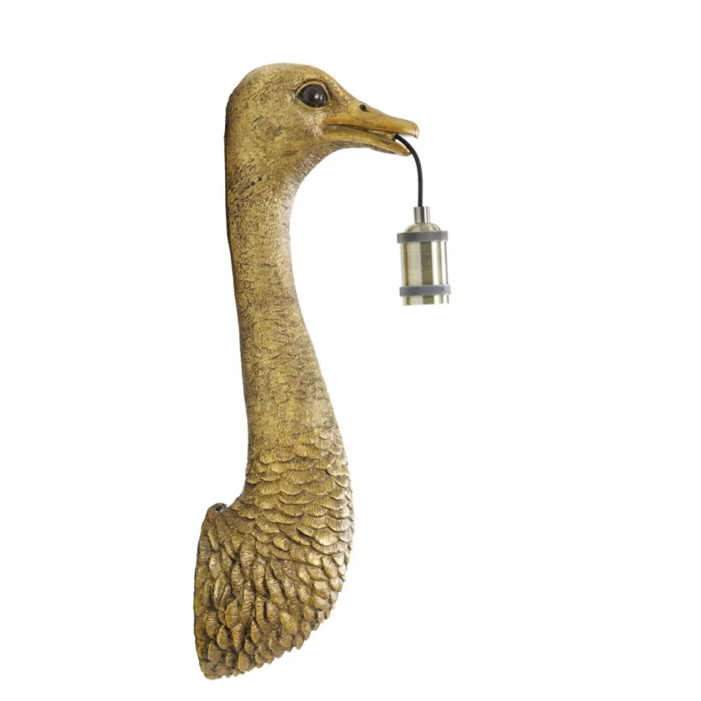 Hot Light & Living Ostrich 57cm vägglampa