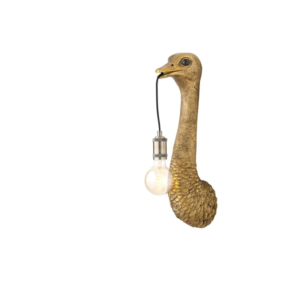Hot Light & Living Ostrich 57cm vägglampa