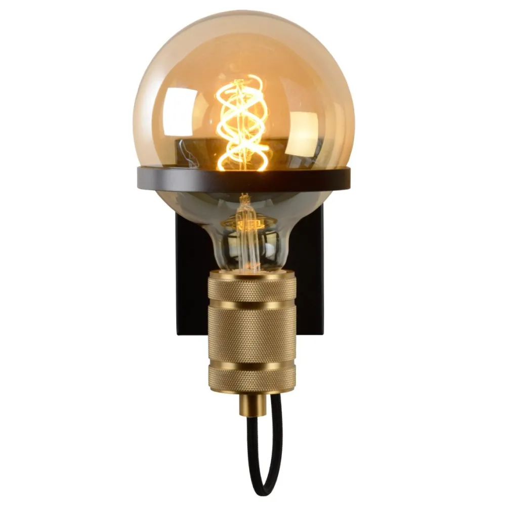 Hot Lucide Ottelien 22cm vägglampa Svart