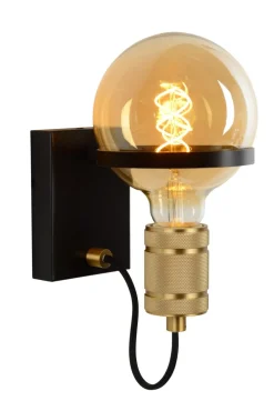 Hot Lucide Ottelien 22cm vägglampa Svart