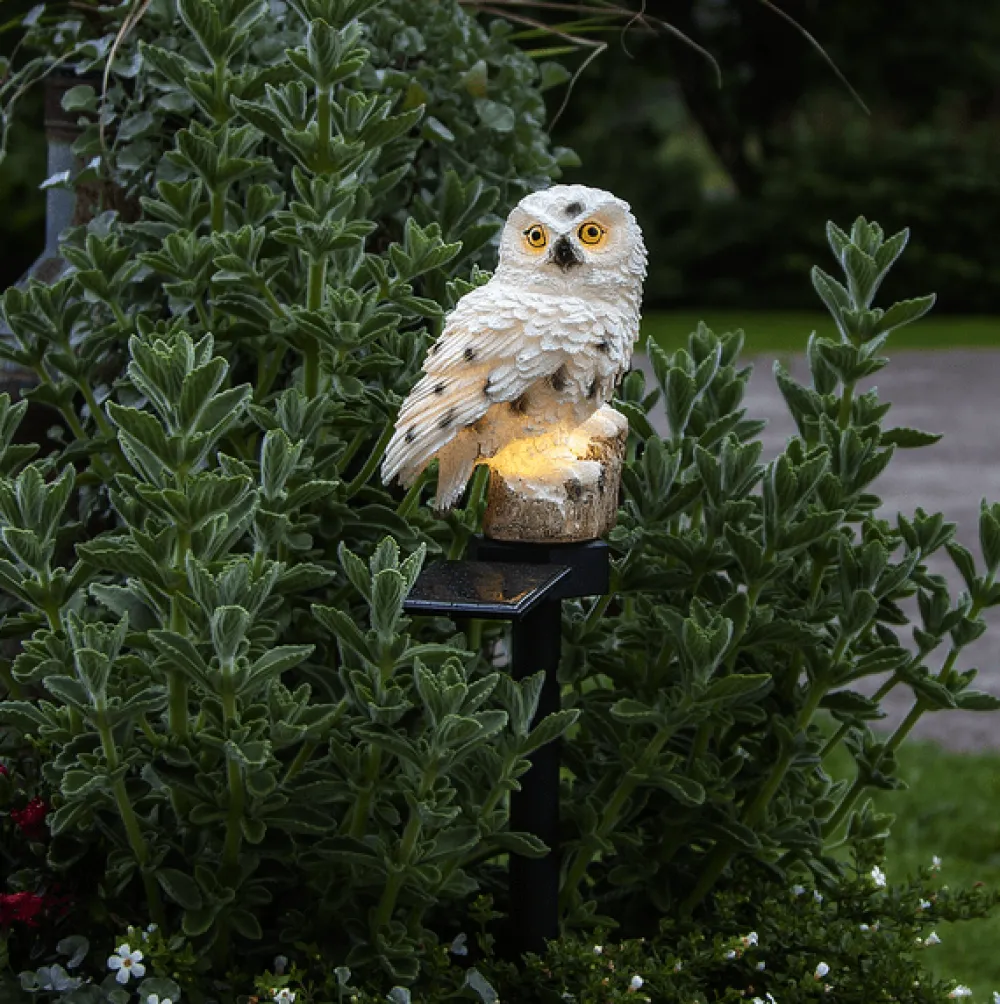Star Trading Owl solcellslampa Offwhite