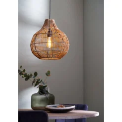 New Light & Living Pacino Ø40 taklampa Natur