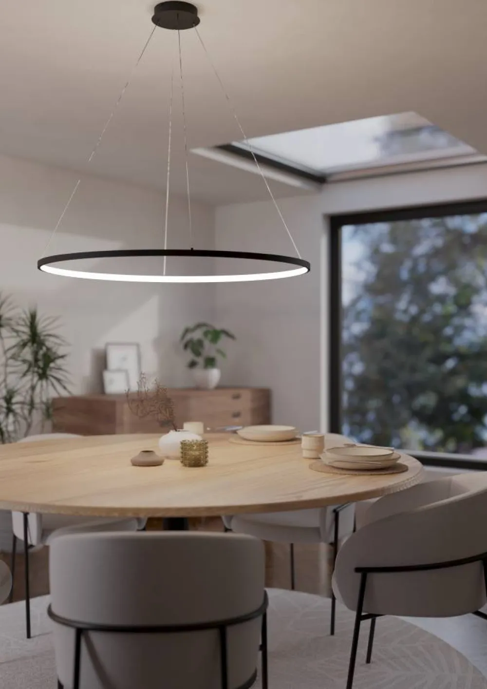 Discount Eglo Parruta Ø100 taklampa Svart