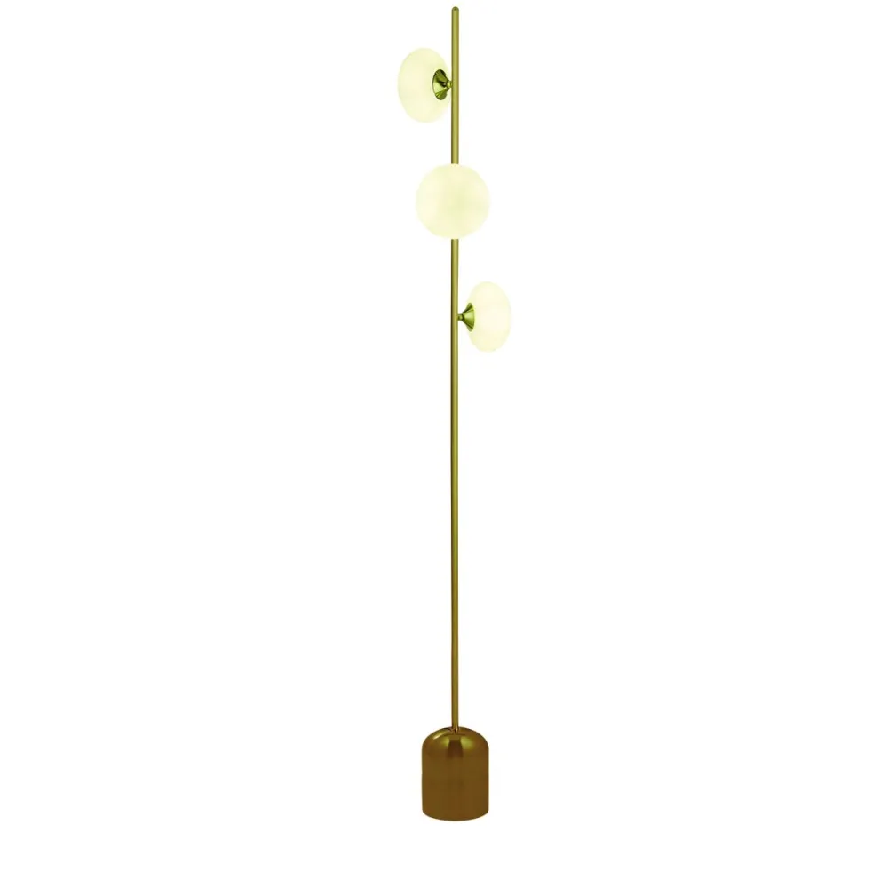 Outlet Searchlight Pebble golvlampa Guld