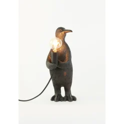 Hot Light & Living Penguin 34cm bordslampa Svart