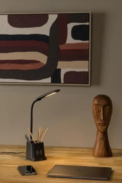 Online Lucide Penny 34cm skrivbordslampa Svart