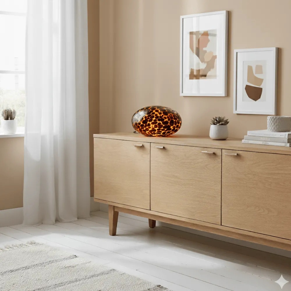 Clearance Cottex Perla 16cm bordslampa Amber