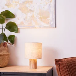 Hot Brilliant Pia 30cm bordslampa Natur