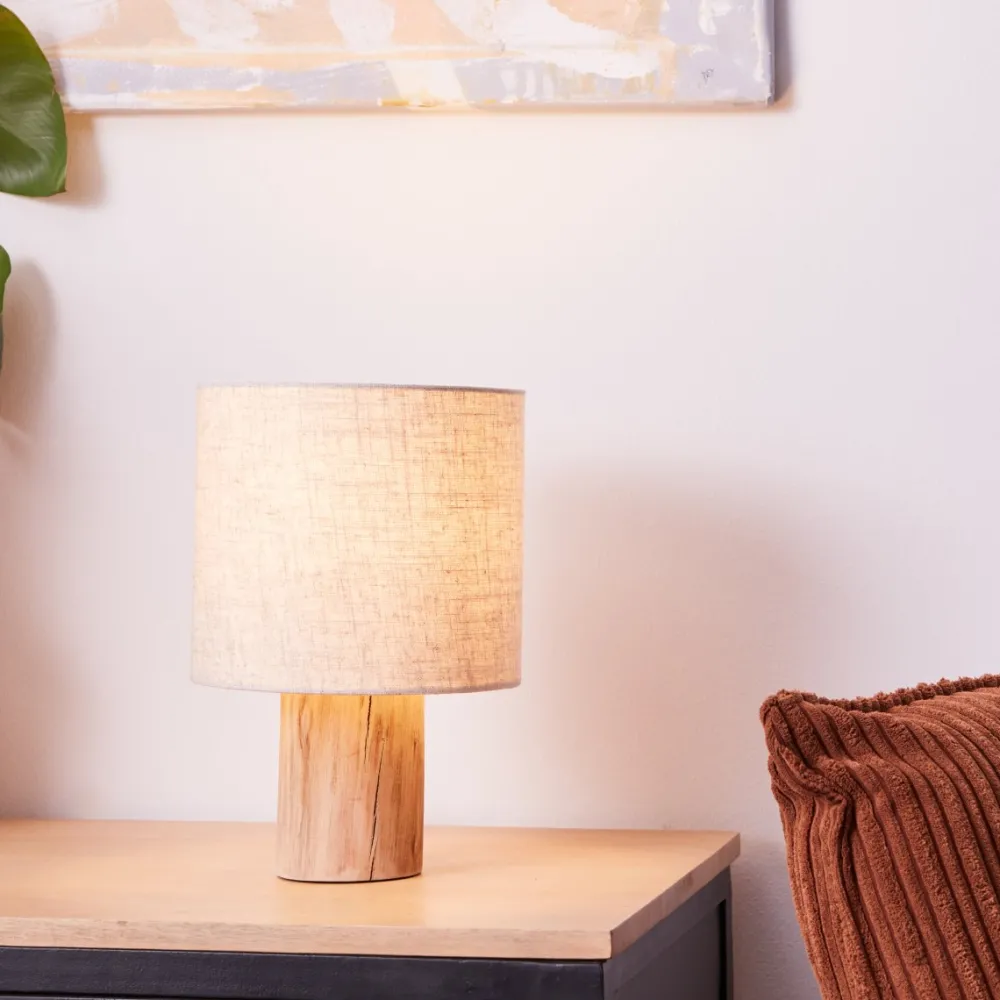 Hot Brilliant Pia 30cm bordslampa Natur