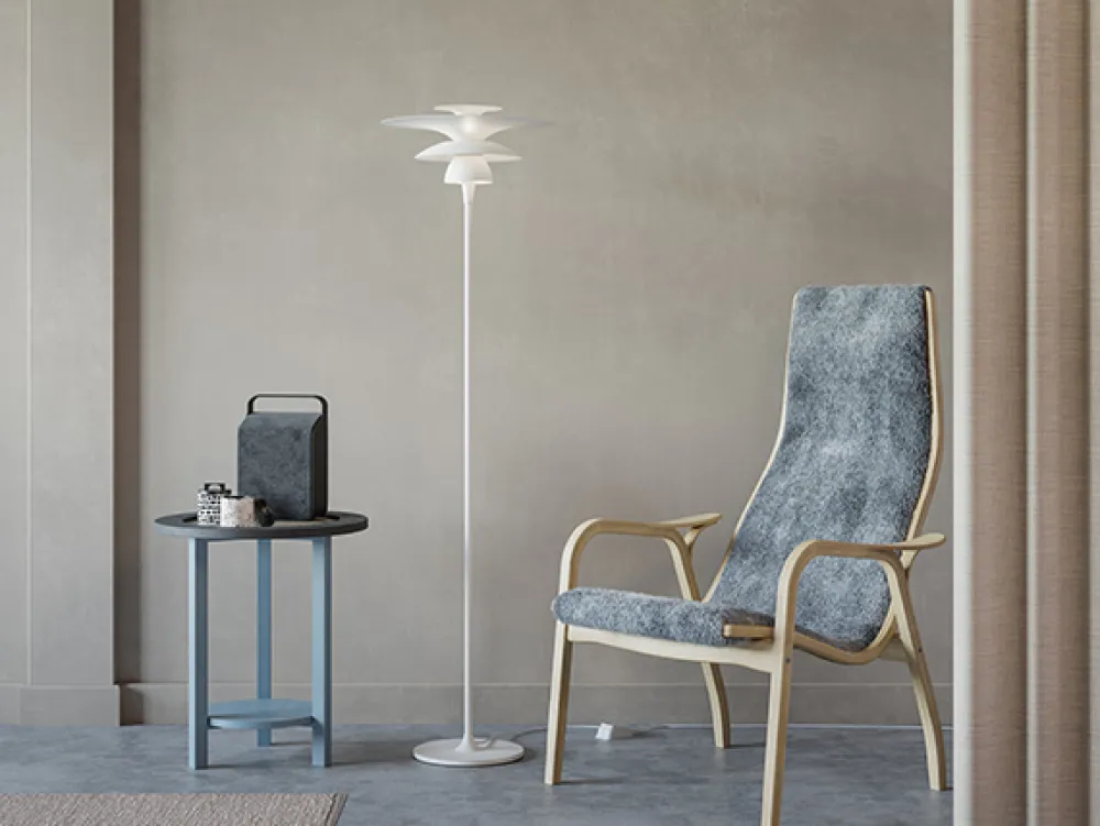 Sale Belid Picasso Ø38 golvlampa Mattvit
