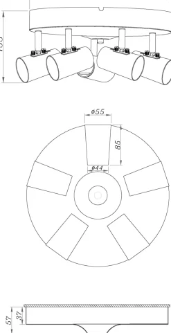 Clearance Aneta Lighting Pilot 5 spotlight