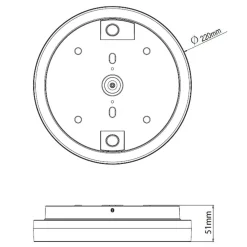 Sale Designlight Plafondy Sensor Ø22 Vit