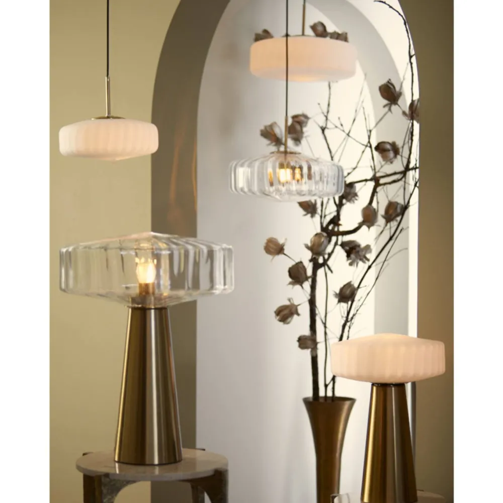 Discount Light & Living Pleat 45cm bordslampa