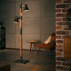 Outlet Brilliant Plow golvlampa Svart